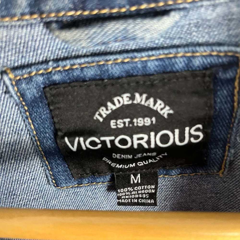 Distressed Denim Jacket - Picture 3 of 5